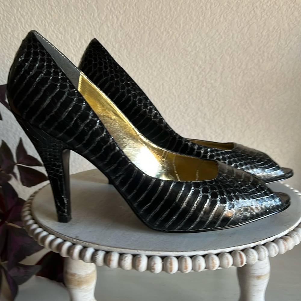 Nina dress all leather stilettos